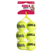 Kong Airdog Squeaker Balls Medium 6 Pack Tennis Balls Dog Toys Fetching Canine