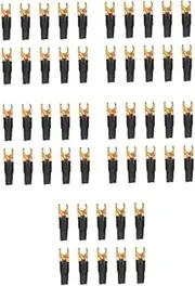 Gatuida 5sets Enhanced Sound Transmission Car Audio Crimp Connectors Quick Disconnect Terminals Spade Lugs 10pcs*5