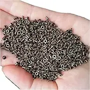 Solid Brass Grommets Tiny Grommets Eyelets Self Backing for Bead Cores, Clothes, Leather, Canvas 600pcs