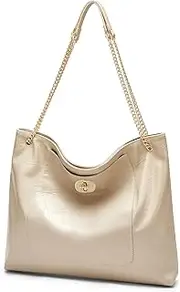 [Cnoles] Shoulder Bag Tote Bag Purses and Handbags For Women Fashion Vegan Leather Hobo Bag With High-grade hardware Strap