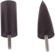 HOODANCOS 2pcs Leather Tool Kit Ebony Burnisher Slicker Electric Polished Head Perfect for Jewelry Polishing