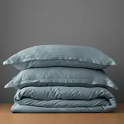 Canningvale Lustro Bamboo Quilt Cover Set - Toffee, King, Bamboo