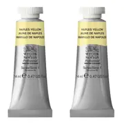 2x Winsor & Newton 14ml Professional Watercolour Artist Paint Naples Yellow S1