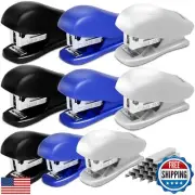 9PCS Mini Stapler with Staples,Portable Small Stapler,25 Sheet Capacity Offic