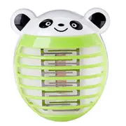 2PC Cute Household Mosquito Killer Lamp LED Light Anti Mosquito Bug Zapper Insect Muggen Killer Night Light Colorful EU Plug(Green)