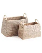 Napa Home & Garden Burma Rattan Narrow Magazine Baskets