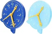 HONMEET Teaching Clock Model for Boys and Girls 3- Educational Clock for School 12cm Learning Toy Safe Design Random Color