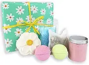 BATH BOX Valentine's Day Spa Bath Gift Set, Bubble Bath Bombs, Bath Salts, Bath Soak, Natural & Handmade in Australia, Relaxing Moisturising Skin Soak for Women, 6 Piece Hamper Gift Box