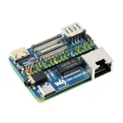 Dual Gigabit 5G 4G Ethernet Base Board (B) for Raspberry Pi Compute Module CM4 V