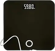 Digital Body Weight Bathroom Scale, Digital Electronic Called USB Charging for Commercial Store Retail Prices Highly Accurate(Black)