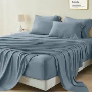 GOKOTTA King Sheet Set, 100% Rayon Derived from Bamboo Sheets King Size 6 Pie...