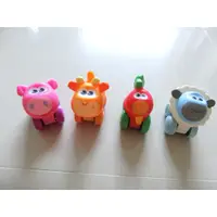 在飛比找蝦皮購物優惠-【Playskool】 歡樂動物小車子組，豬牛雞羊四個合售