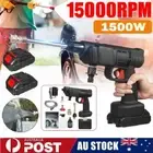 1500W 60Bar 15000mAh Cordless High Pressure Car Washer Spray Water Gun 2 Battery
