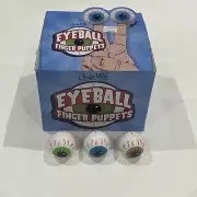 Eyeball Finger Puppets Archie McPhee Set Of 18 Eye Balls Green, Blue, And Green