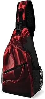 [RTSEBVN] Sling Backpack Fashion Chest Bag Creative Red Burlap Bag Printing Crossbody Backpacks for Men Women, style, 38x20cm, Full Printed Chest Bag, Style, 38x20cm, Full Printed Chest Bag