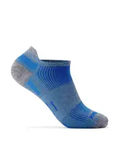 Wrightsock Eco Run Tab Grey/Blue Unisex Running/Sport Socks XL AU 12+ Mens