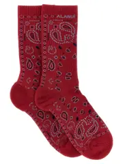 [Alanui] Alanui-Bandana Calzini Rosso-Donna OS