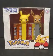ERROR 2021 PEZ Pokémon Gift Set (Pikachu & Eevee) Fabric In Eevee’s Mouth ERROR