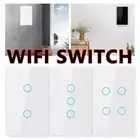WiFi Switch For Alexa Google Touch RF Light Wall Panel Smart Home 1/2/3/4 Gang