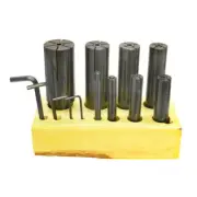 8Pc 1/4" to 1-1/4" Expanding Arbor Set Lathe Fixture Taper Part Holder Machinist