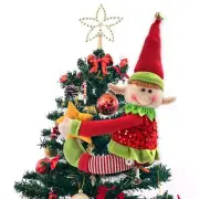Christmas Tree Hugger Tree Top Winter Snowman Topper Ornament Decor