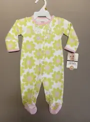 Carter’s Baby Girls Newborn Long Sleeve One-Piece Sleep & Play, New With Tags!