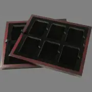 Certified / Certified Style Coin Slab Tray for Display Box Mahogany Finish 2 Pak