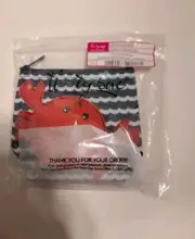 NEW Thirty One #AF91 Crabby Claws Cool Zip Snacker Snack Pouch Bag Crab