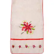 LVD Embroided Table Runner Kitchen Home Decor 33x180cm Rectangle Poinsettia