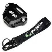 ZYAKOMO Fit For Ninja 500 Ninja 650 Ninja 400 Ninja 1000SX ZX10R ZX6R ZX4RR ZX4R CNC Motorcycle Keychain Key Case Cover, Black