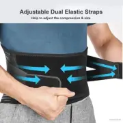 Lower Back Brace Lumbar Support Belt Adjustable Double Pull Breathable Spine