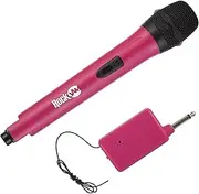 RockJam High-Fidelity Wireless Microphone for Karaoke and Home - Pink,RJWM33-PK