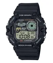 Casio Digital Tide Graph Moonphase Illuminator Quartz WS1700H1AV 100M Mens Watch