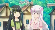 Anime girls screenshot bofuri yui may long hair black Playmat Gaming Mat Desk