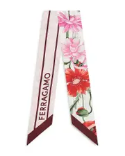 Ferragamo Bouquet Silk Bandeau Scarf