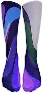 [XMKWI] Graffiti Print Womens Cool Athletic Crew Sock Stocking Breathable Compression Socks
