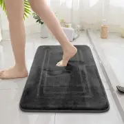 BlissJolly Memory Foam Floor Mat 100% Polyester 21"x34" GREY