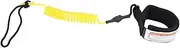 Flexible PU Cord Board Leash, Leg Leash, Lightweight Surfboard Leash for Bodyboard (Yellow)