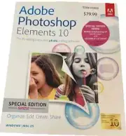 Adobe Photoshop Elements 10 - Factory Sealed - PC / Mac OS - NEW SEALED