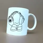 Marcel The Shell Mug Hand Glide On A Dorito