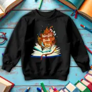 Boys And Girls Open Book World Book Day Sweatshirts Jumper Costume Outfits #WBD