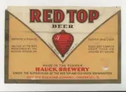 IRTP Red Top Beer Hauck Brewery Cincinnati Ohio beer label