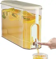 Drink Dispenser for Fridge,Fridge Drink Container,Beverage Liquid Drink Container for Party, Cold Water Pitcher Lemonade Stand Juice Jug with Spigot for Iced Tea Lemonade Outdoor Parties Bar