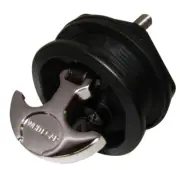 Whitecap T-Handle Latch CP Zamac/Black Nylon Locking #S-226BC