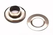 500pcs 5mm Hole Silver Metal Eyelets With Grommet