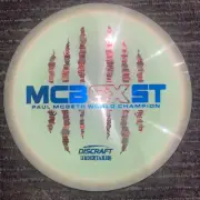 DISCRAFT SWIRLY ESP 6X CLAW UNDERTAKER DISC GOLF PAUL MCBETH GR/RD 174G @LSDISCS