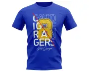 Paul Gascoigne Rangers Graphic Signature T-Shirt (Blue)