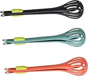 Alipis Egg Beater Stirrer Noodle Clamp 3pcs Kitchen Food Clamp Egg Nonslip Tongs Ergonomic Handle Heat Resistant Slip Easy to Handle