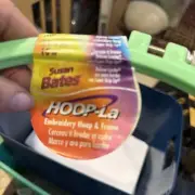 Lot Four Assorted Plastic Embroidery Hoops, Round and Oval, Hoop-La, Susan Bates