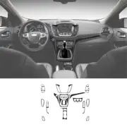 17Pcs Carbon Fiber Interior Full Set Cover Trim Kit For Ford Escape 2013-2016 (for: Ford)